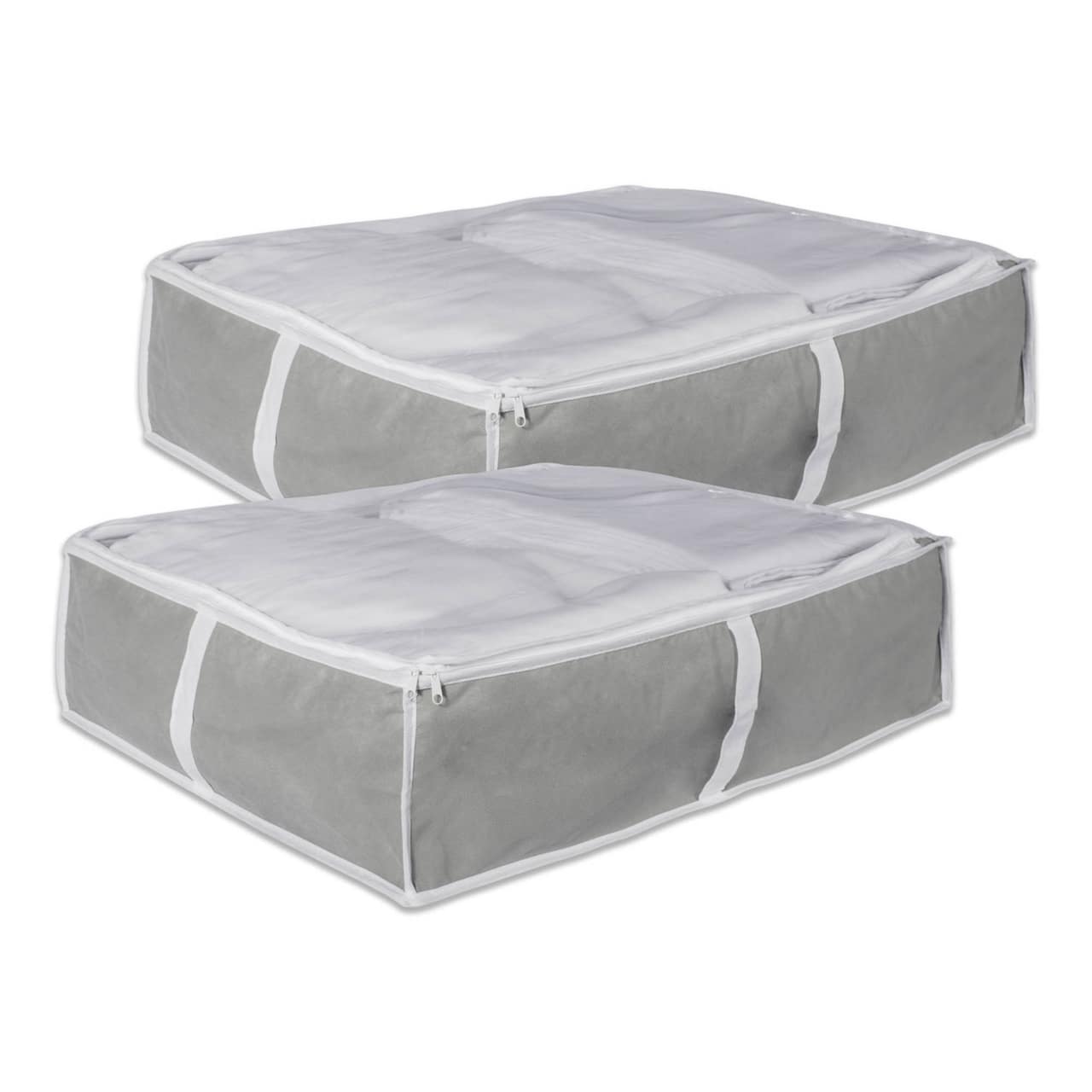 DII® Gray Blanket Soft Storage Cube, 2ct.